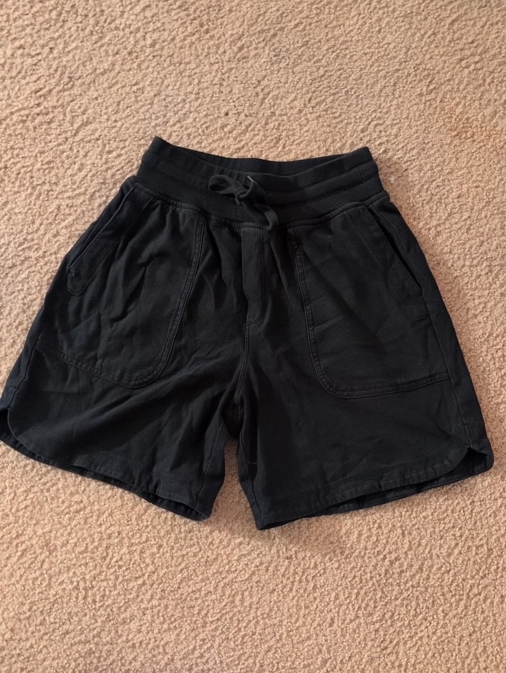 Athleta Black Athletic Drawstring Shorts